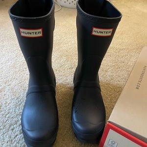 Used Hunter Boots (Navy blue)